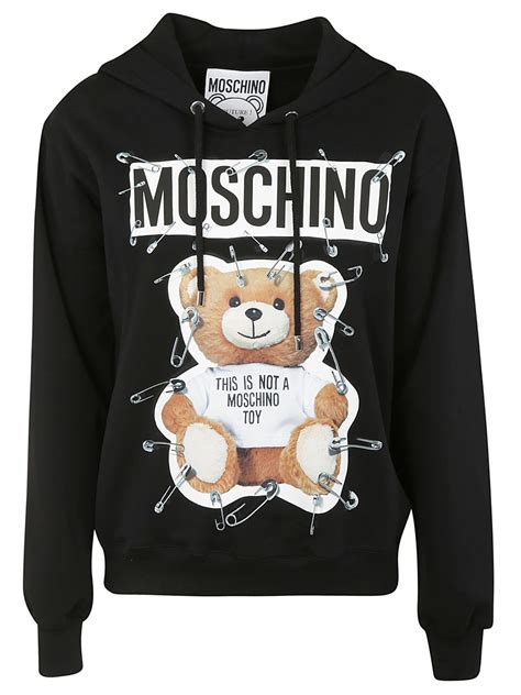 moschino hoodie bear.